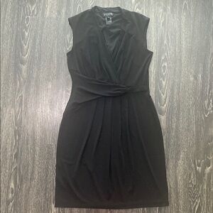 Black V-Neck Dress